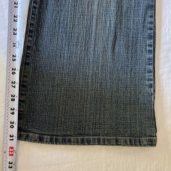 US Polo Assn Jeans Women 20 Vintage Wash Blue Stretch Denim Bootcut - Picture 13 of 16